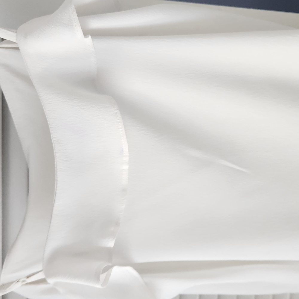 Elegant White Ruffle Blouse